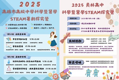 高雄市高級中學2025年科學暨醫學STEAM暑期探究營圖片